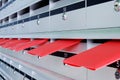 Letterboxes and red envelopes Royalty Free Stock Photo