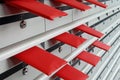 Letterboxes and red envelopes Royalty Free Stock Photo