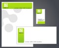 Letterhead, envelope and business card