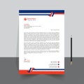 Letterhead Pad Mocup, modern letterhead design. Luxurious Business Pad template.