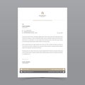 A4 Letterhead Template Vector Design