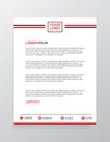 Letterhead Template Design Vector Illustration