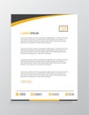Letterhead Template Design Vector Illustration Royalty Free Stock Photo