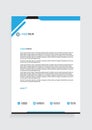 Letterhead Template Design Vector Illustration Royalty Free Stock Photo