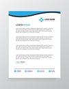 Letterhead Template Design Vector Illustration