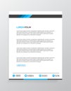 Letterhead Template Design Vector Illustration