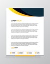 Letterhead Template Design Vector Illustration