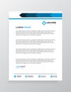 Letterhead Template Design Vector Illustration