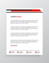 Letterhead Template Design Vector Illustration