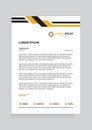 Letterhead Template Design Vector Illustration Royalty Free Stock Photo