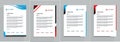 Letterhead Template Set Royalty Free Stock Photo