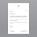 A4 Letterhead Template Vector Design