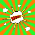 Lettering bang. Comic text sound effect. Royalty Free Stock Photo