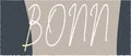 Lettering of BONN Royalty Free Stock Photo