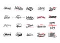 Lettering and calligraphy modern - Happy Labour day. Sticker, stamp, logo - hand made Royalty Free Stock Photo