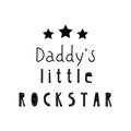 Lettering child poster my daddy little pockstar