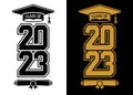 2023 graduate class logo Royalty Free Stock Photo