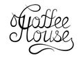 Lettering Coffee house Royalty Free Stock Photo