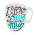 Lettering Coffee IS A HUG IN A MUG