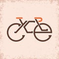 Lettering composition on the theme of Cycling