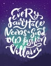 Lettering design about Villains.