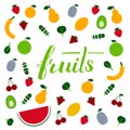 Lettering fruits