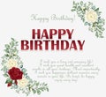 Happy birthday banner Royalty Free Stock Photo