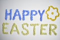 Lettering Happy Easter from the Small Rocks