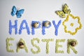 Lettering Happy Easter from the Small Rocks