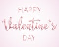 Lettering Happy valentines day design card Royalty Free Stock Photo