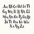 Lettering latin vector alphabet