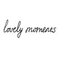 Lettering lovely moments. phrase for scrapbooking. sketch hand written drawn doodle. vector monochrome
