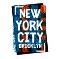 Lettering New York print for t-shirts