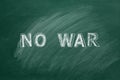 No War. Chalk drawn illustration Royalty Free Stock Photo