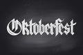 Lettering Oktoberfest for Beer Festival