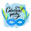 Lettering. The phrase: `Carnival Party`.