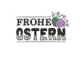 Lettering of the phrase Happy Easter in German Royalty Free Stock Photo