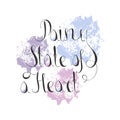 Lettering Rainy State of Heart with Paint Texture