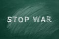 Stop War. Chalk drawn illustration Royalty Free Stock Photo