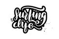 Lettering surfing life