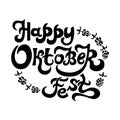 Lettering text Happy Oktober Fest.