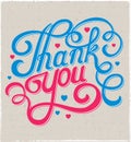 Lettering thank you