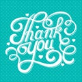 Lettering thank you