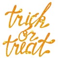 Lettering trick or treat tinsels