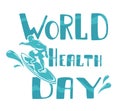 Lettering World Health Day with Surfer