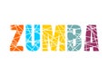 Zumba dance illustration.