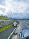 Lettermacaward, County Donegal, Ireland - March 08 2022 : Sign explaining the way to the wake house