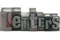 Letterpress Letters Royalty Free Stock Photo