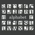 Letters of the alphabet Royalty Free Stock Photo