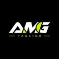 Letters AMG, A M G Initials Logo Design